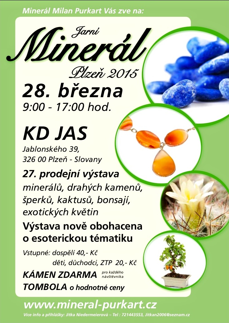 Pozvánka na výstavu Minerál Plzeň 2015