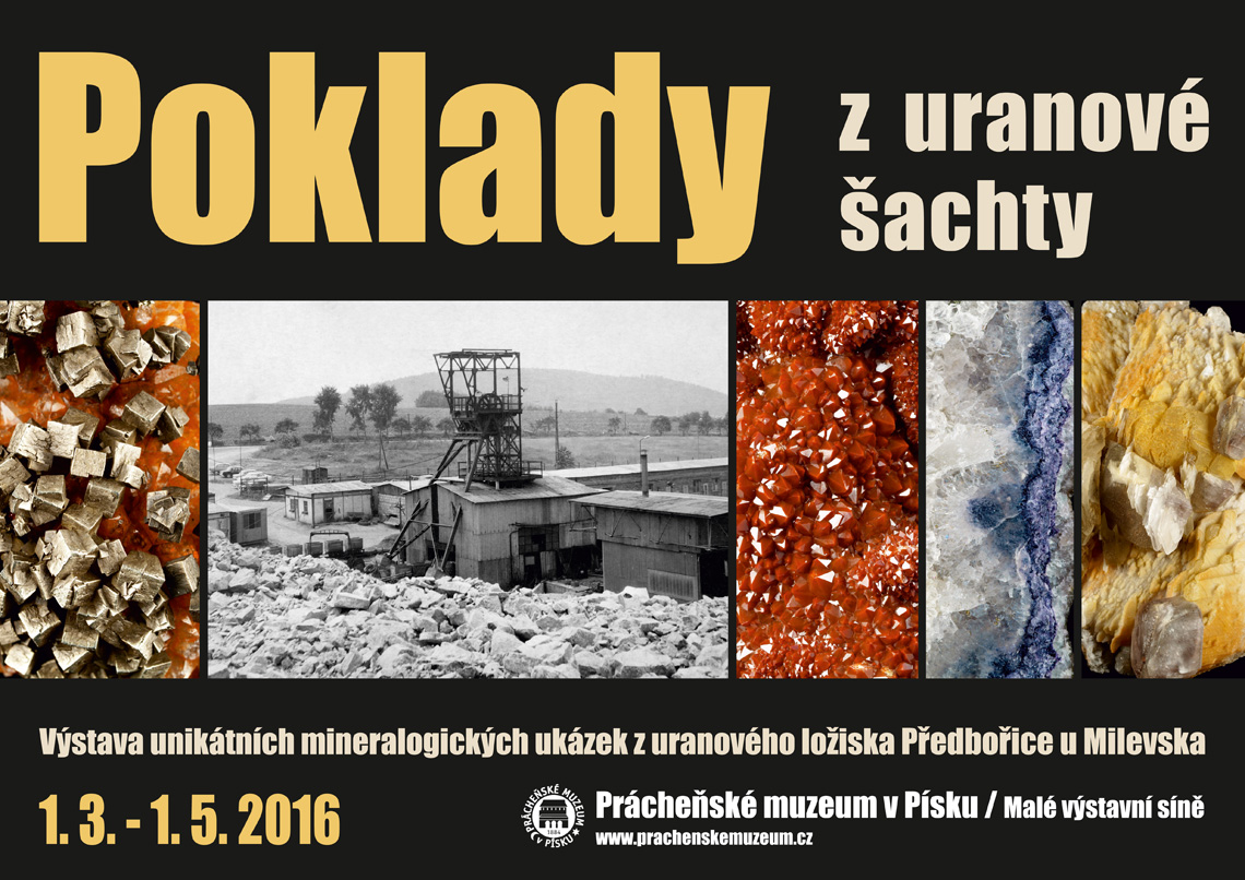 Pozvánka na výstavu "Poklady z uranové šachty"